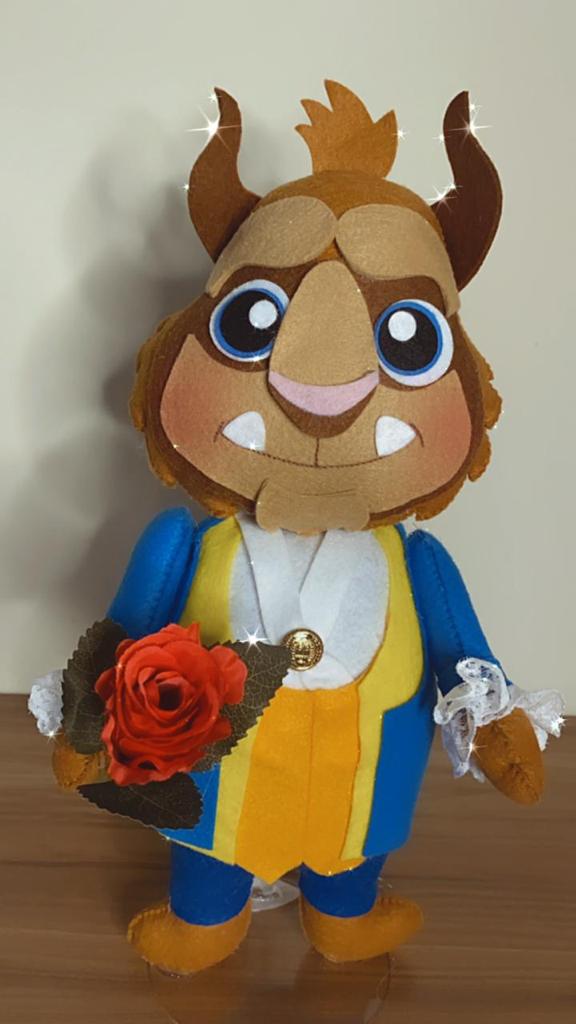 Personagem Feltro Fera (Bela E A Fera) - Boutique festa locações 