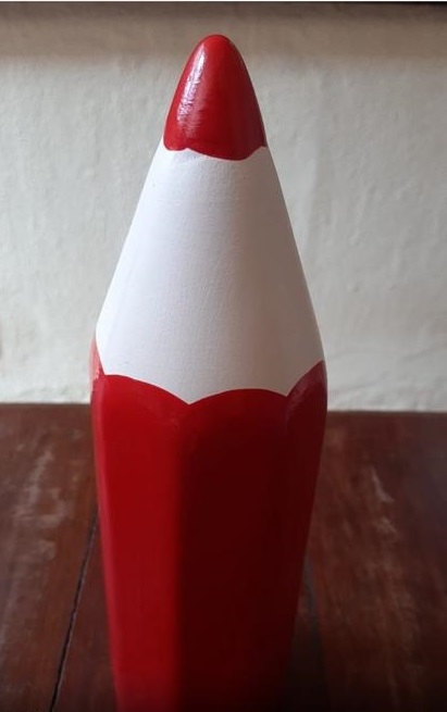 Lapis Porcelana Vermelho Aquarela - Boutique festa locações 
