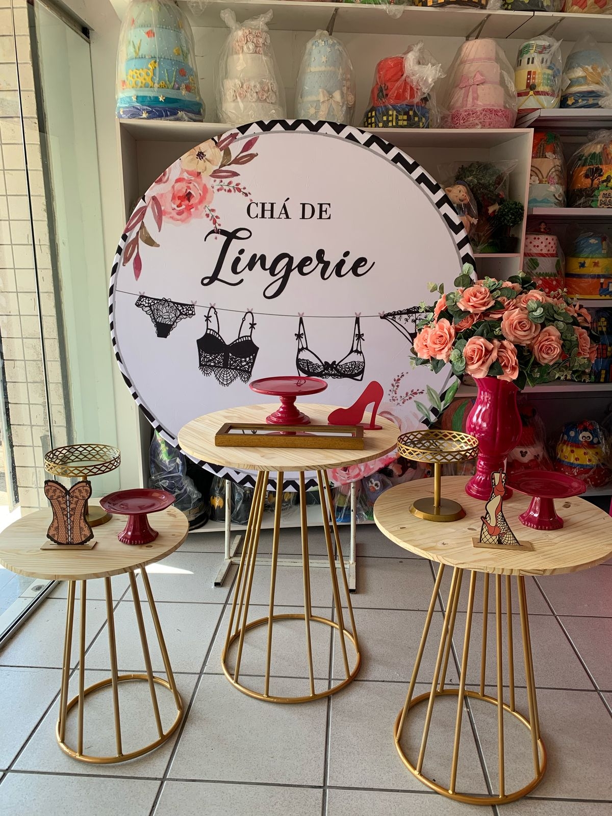 Chá de Lingerie - Boutique festa locações 