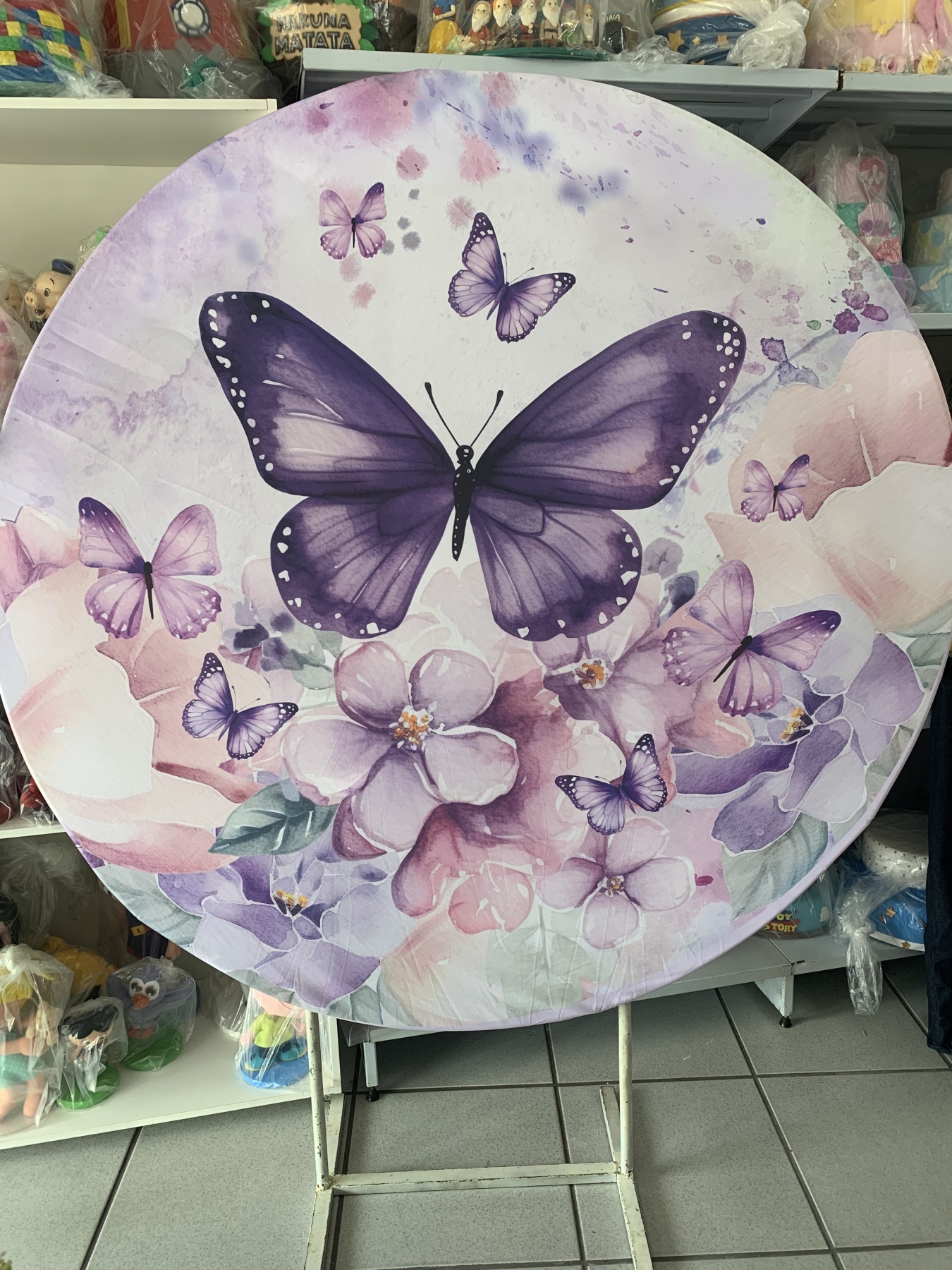 Capa Painel Borboleta Lilás - Boutique festa locações 