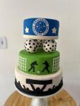 Bolo Fake Futebol / Cruzeiro / Atlético Biscuit - imagem 3