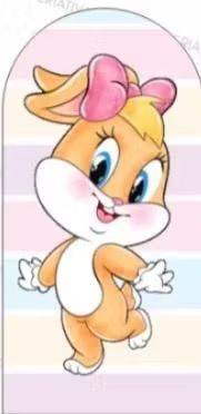 Capa Painel Romano Lola Looney Tunes - Boutique festa locações 