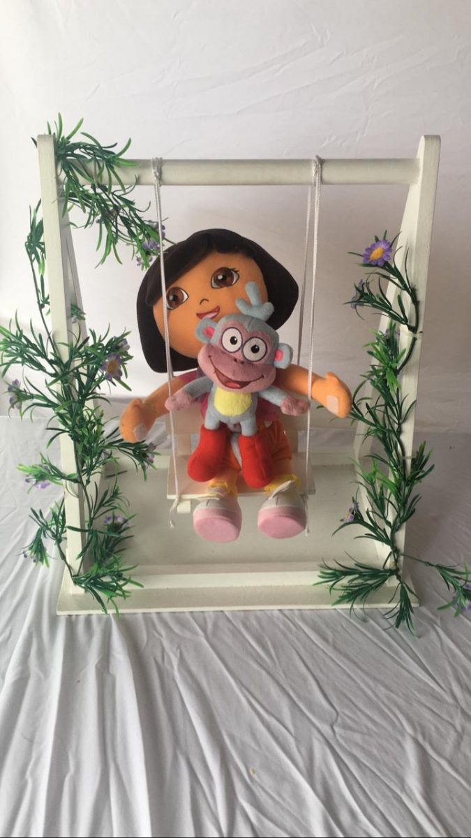Dora Aventureira Balanço Macaco Azul - Boutique festa locações 