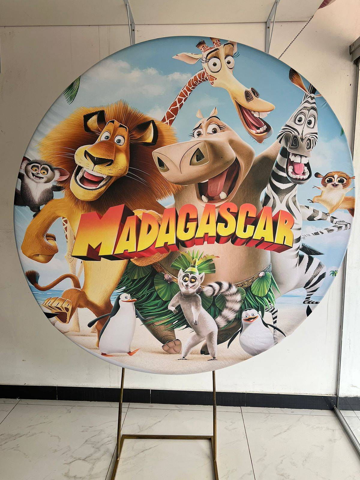 Capa Painel  Madagascar 1,50M - Boutique festa locações 