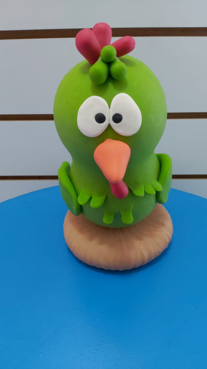 Galinha Verde Biscuit Galinha Pintadinha - Boutique festa locações 