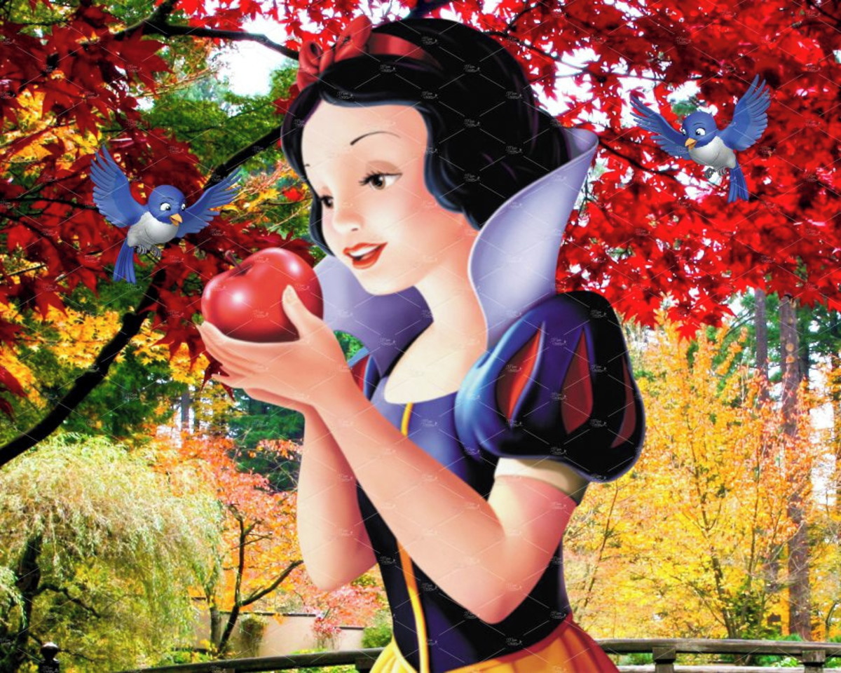 Painel  Retangular Branca de Neve - Boutique festa locações 