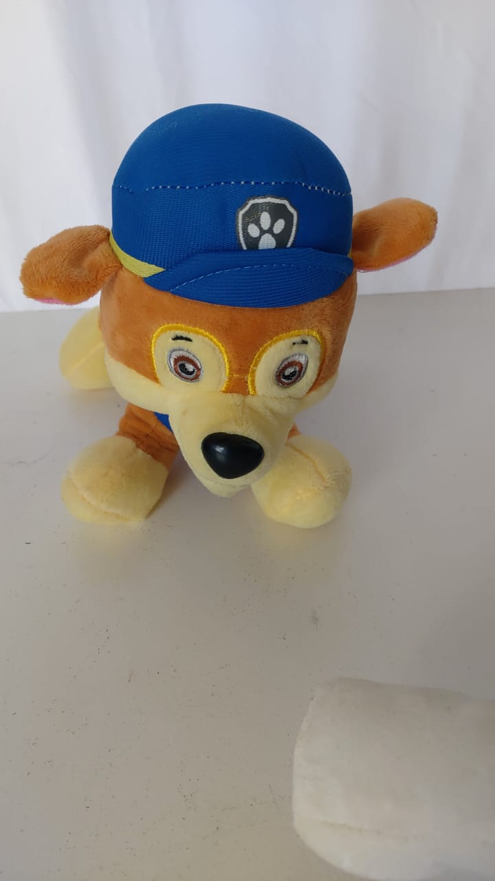 Cachorro Pelúcia Chase Patrulha Canina - Boutique festa locações 