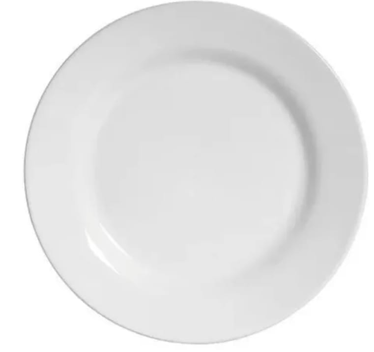 Prato Para Sobremesa Porcelana   ( Dúzia) Buffet - Boutique festa locações 