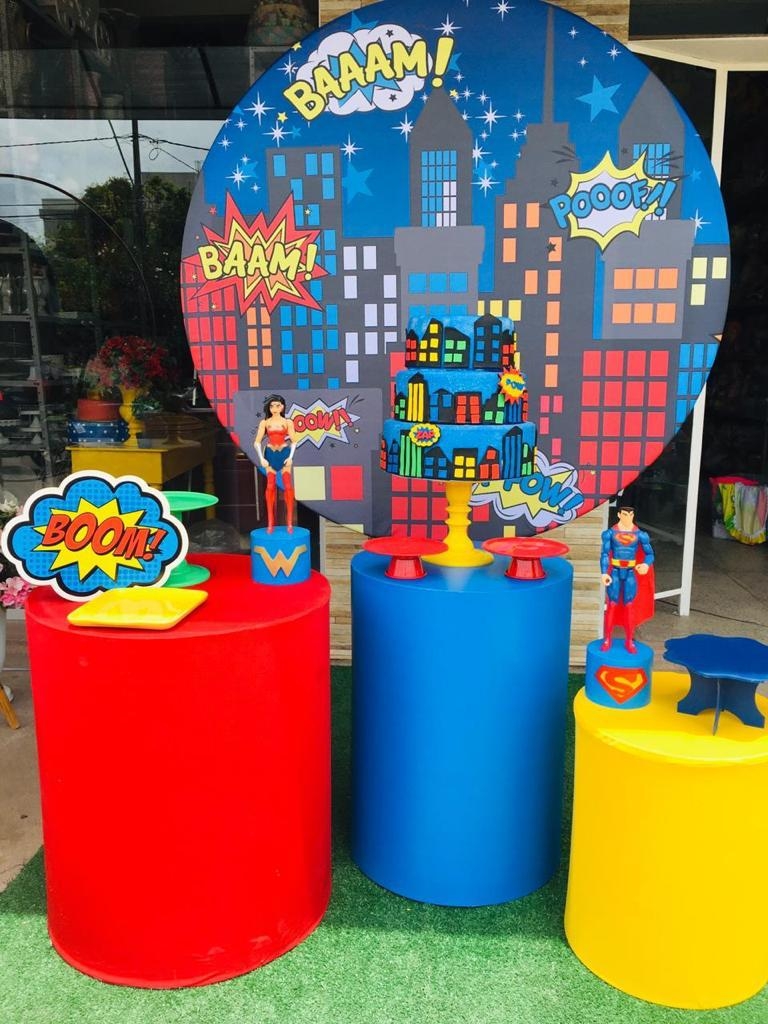 Liga da Justiça Herois - Boutique festa locações 