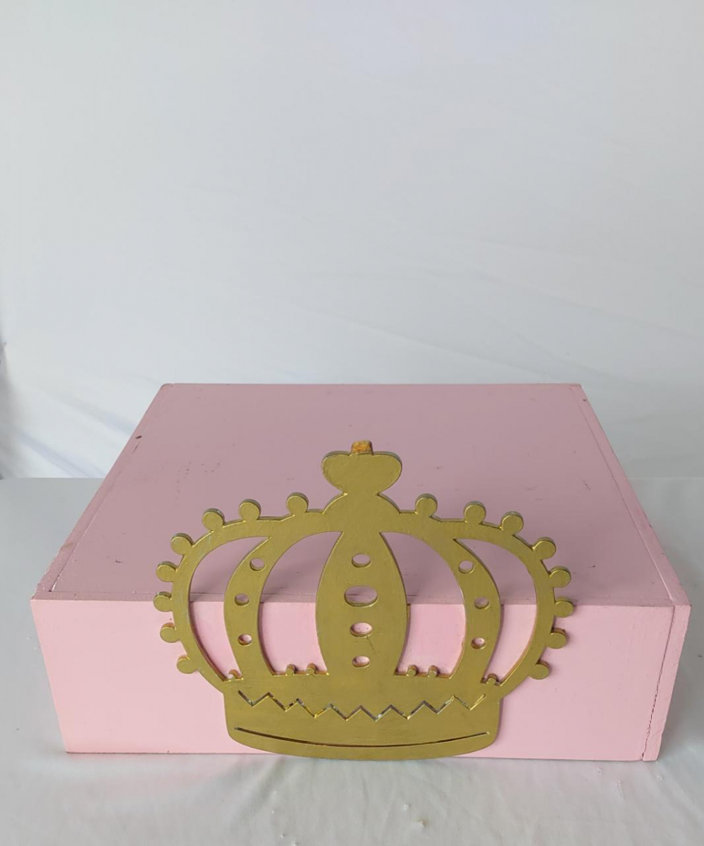 Bandeja Rosa Reinado - Boutique festa locações 