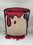 Display Aquarela Balde Tinta  Azul / Amarelo/ Vermelho - imagem 2