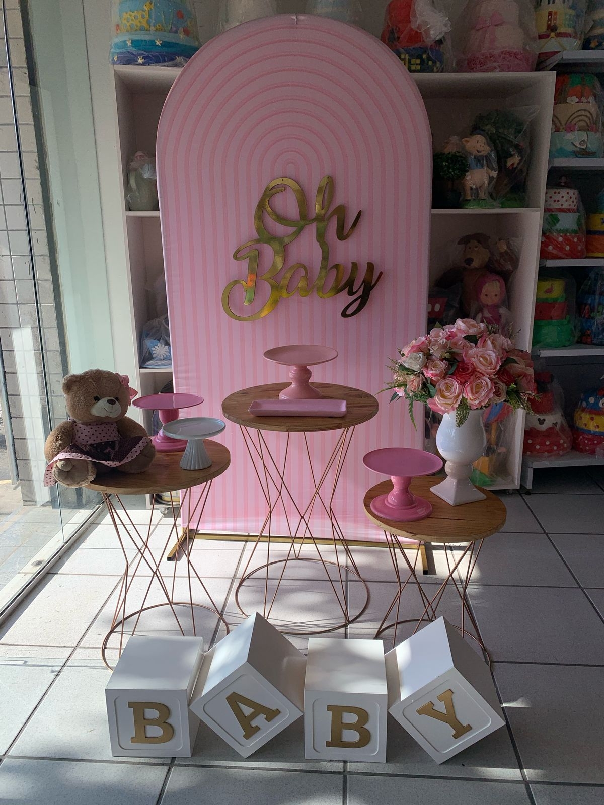 Chá de Bebê - Boutique festa locações 