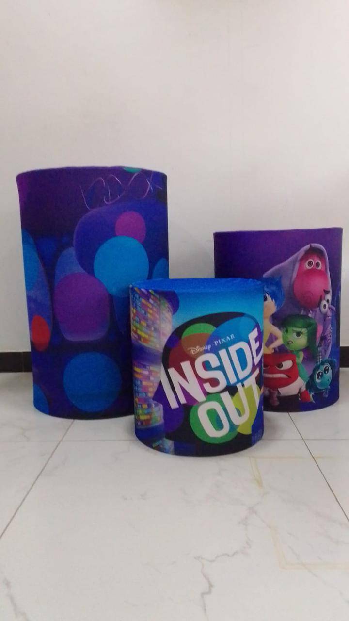 Trio Capa Cilindro Divertidamente - Boutique festa locações 