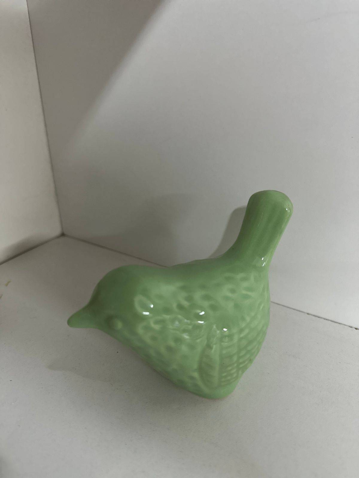 Passarinho Verde Porcelana - Boutique festa locações 