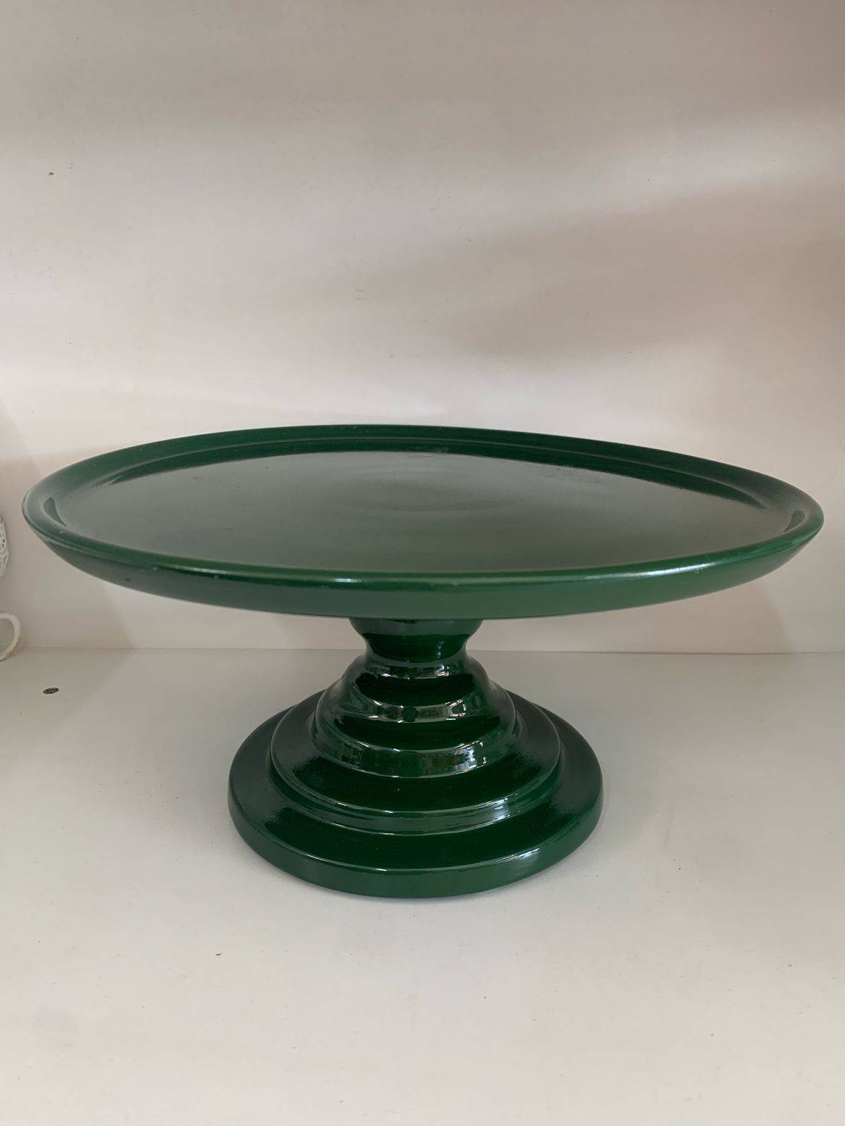 Boleira Verde Porcelana - Boutique festa locações 