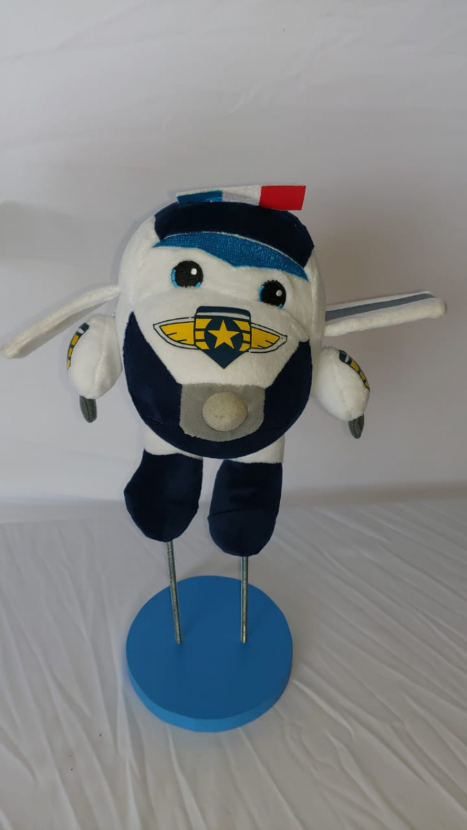 Avião Paul Policia Super Wings - Boutique festa locações 