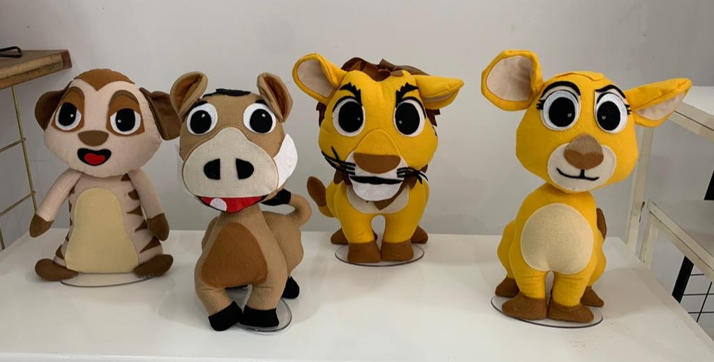 Kit Feltro Rei Leão - Boutique festa locações 