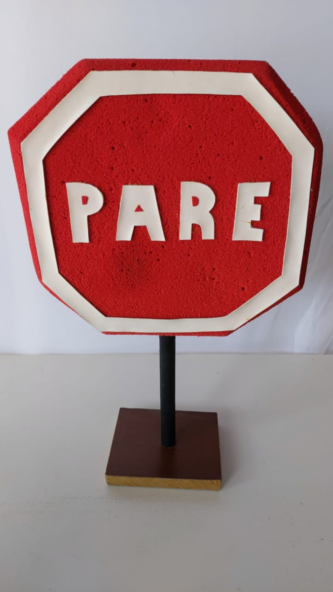Placa Pare Carros - Boutique festa locações 