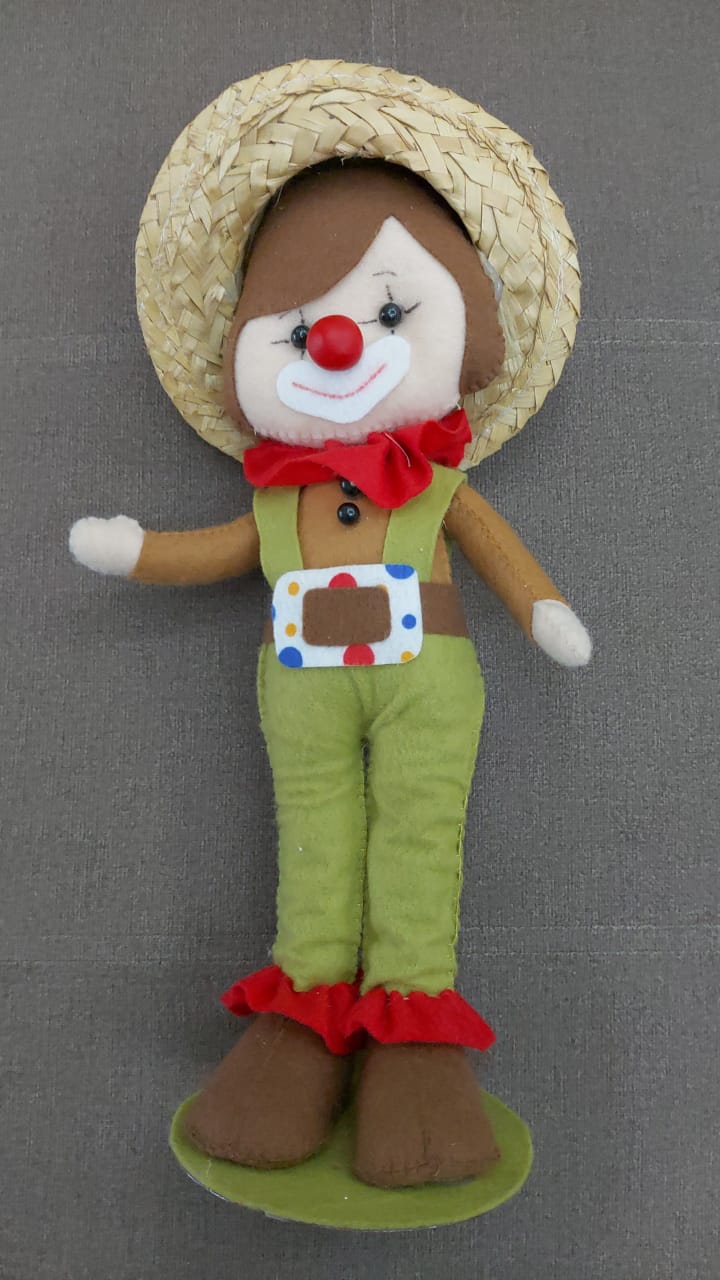 Palhaço Chapeu de Palha Circo - Boutique festa locações 