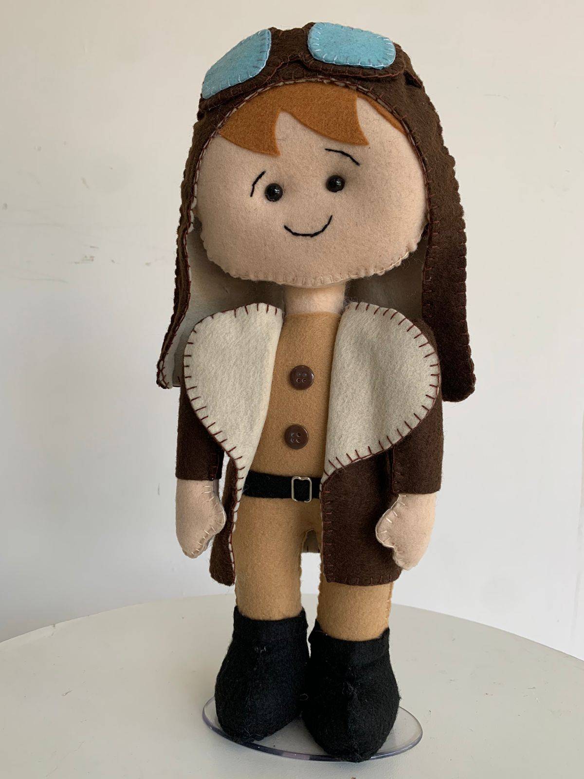 Feltro Menino Aviador - Boutique festa locações 