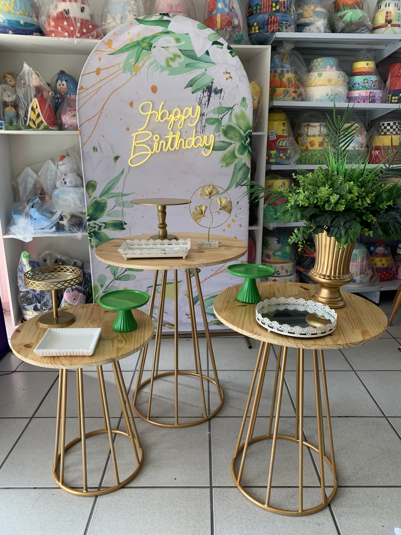 Adulto Verde Folhas - Boutique festa locações 