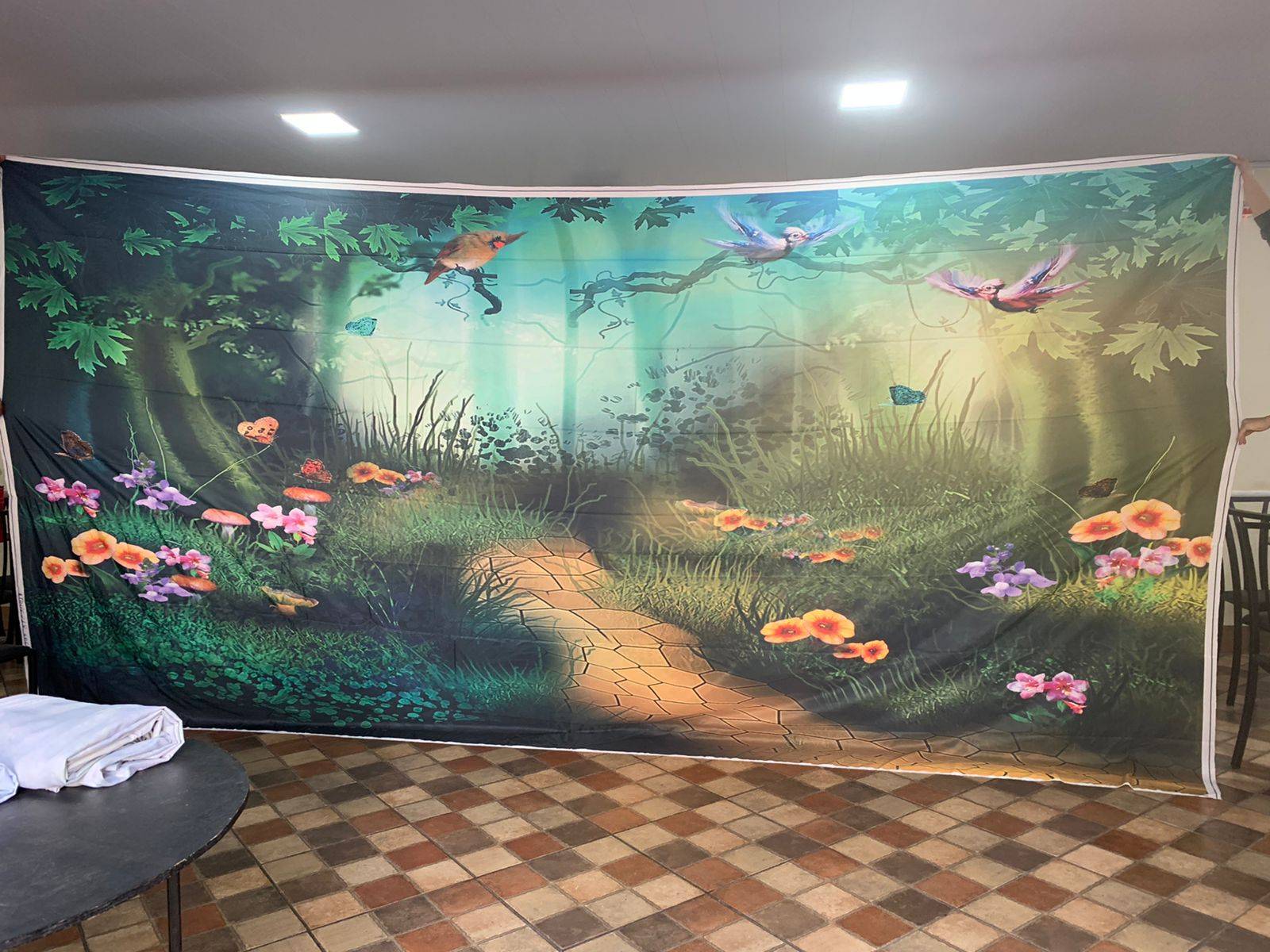 Painel Retangular Floresta - Boutique festa locações 