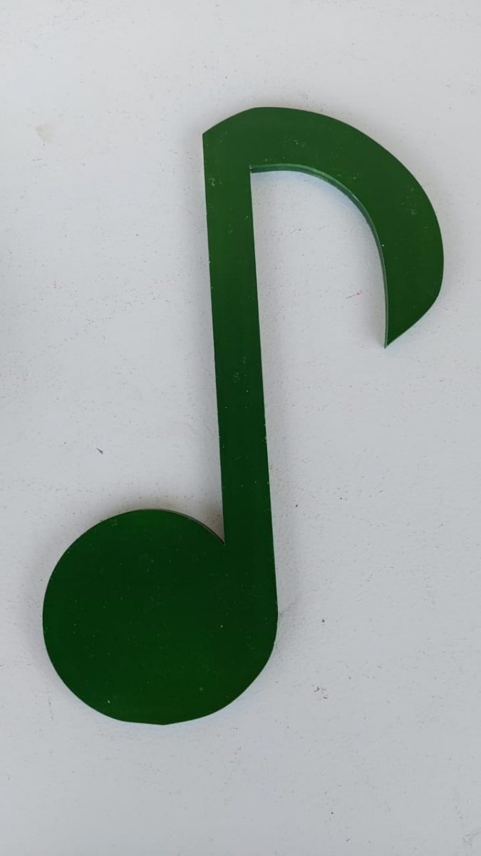 Nota Musical  Verde Música - Boutique festa locações 