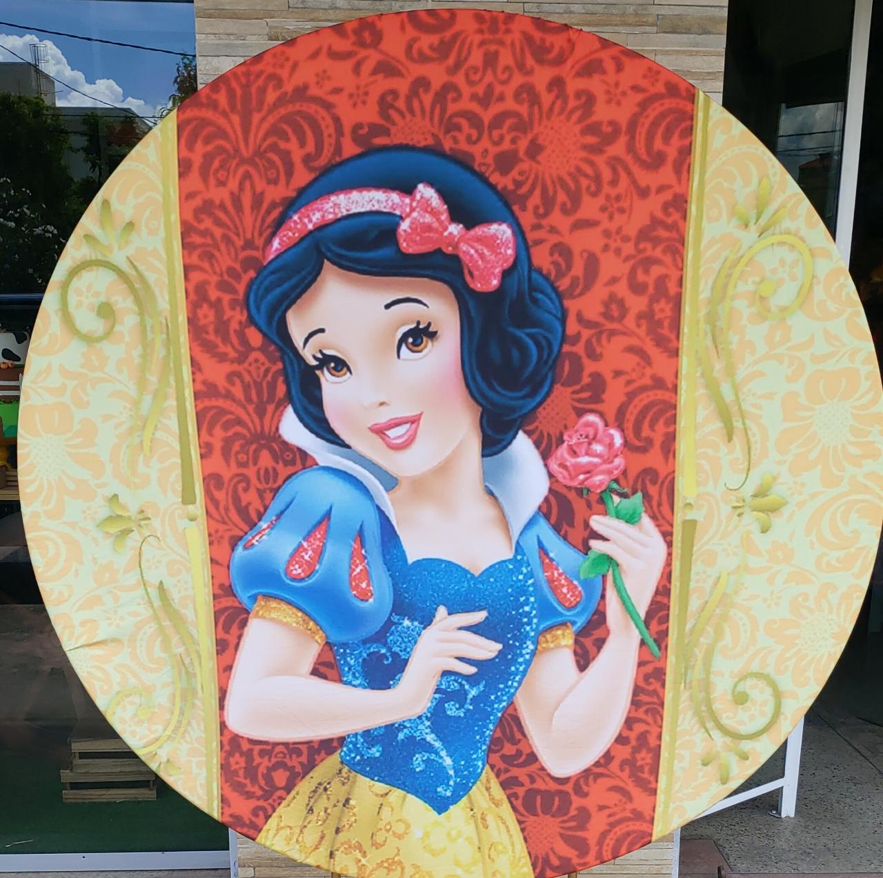Capa Painel Branca de Neve 1,50M - Boutique festa locações 