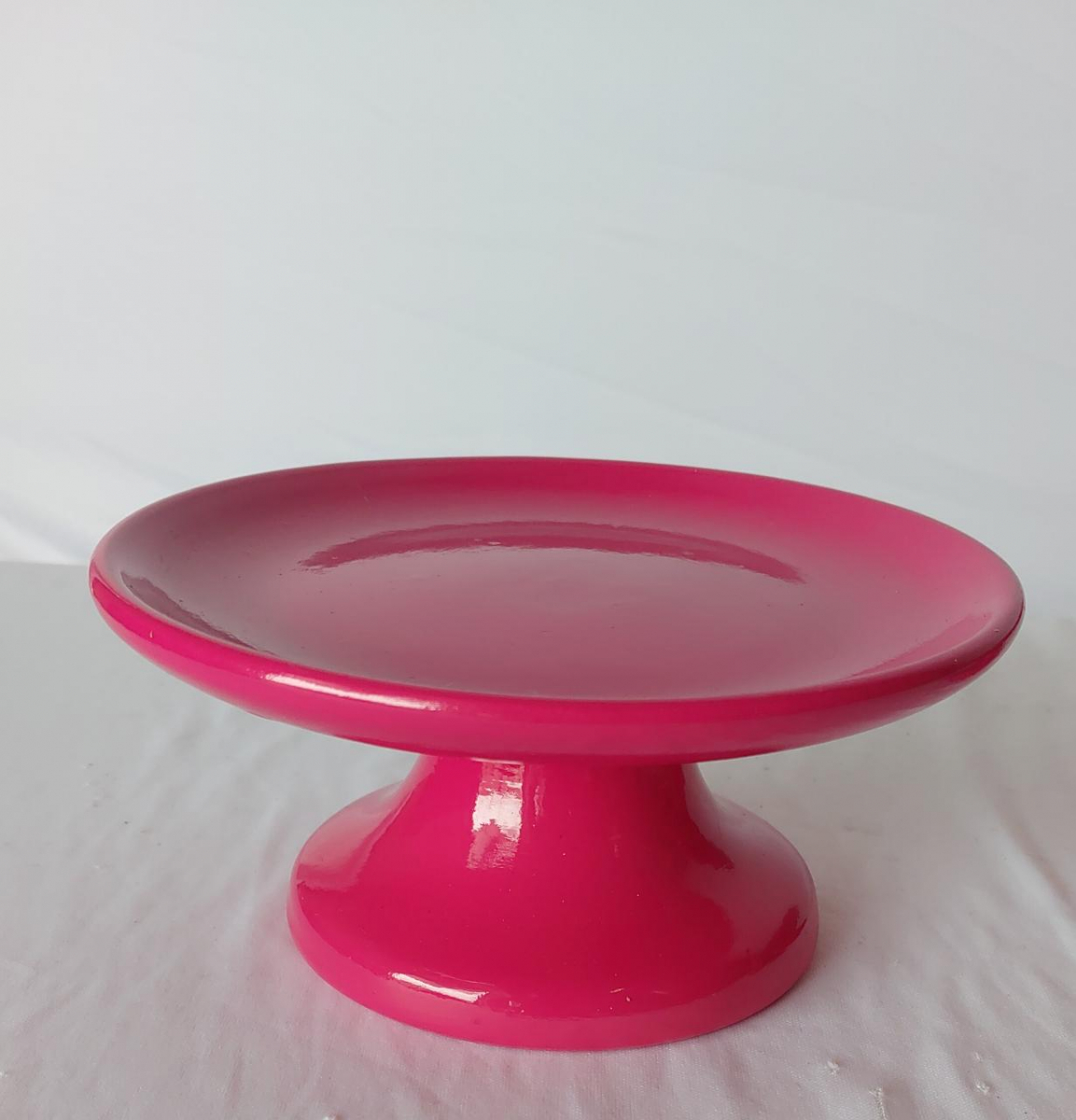 Bandeja Rosa Pink Porcelana P - Boutique festa locações 