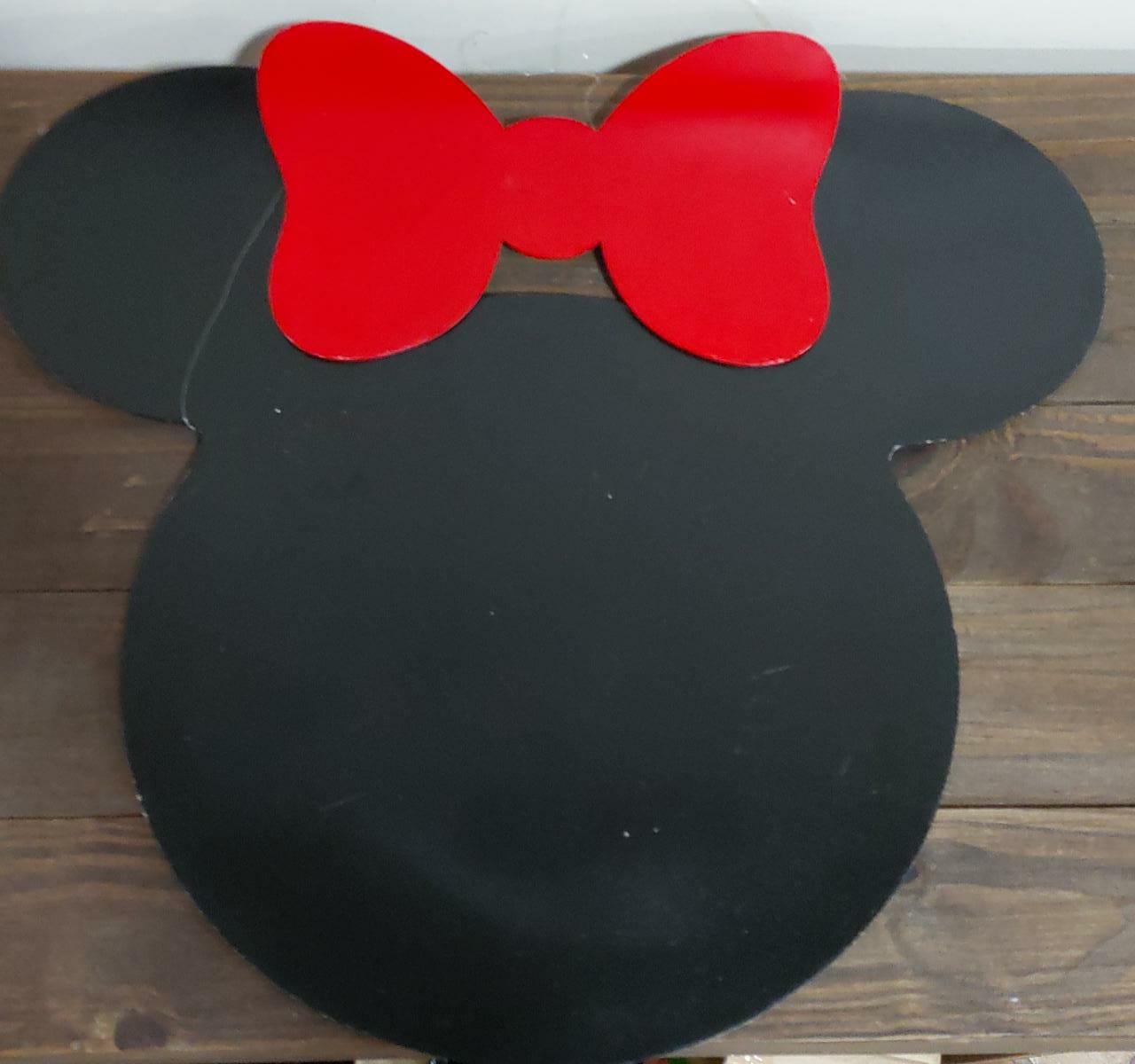 Elipse Mdf Minnie Vermelha - Boutique festa locações 