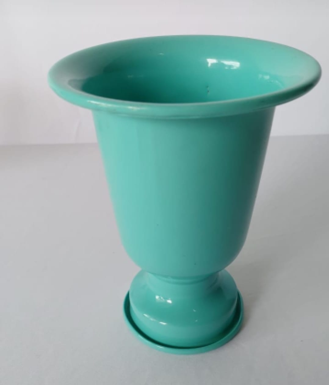 Vaso Azul Tiffany Alumínio - Boutique festa locações 