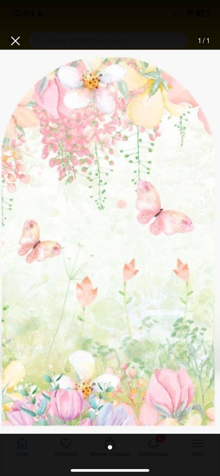 Painel Romano Jardim 2 Floral - Boutique festa locações 