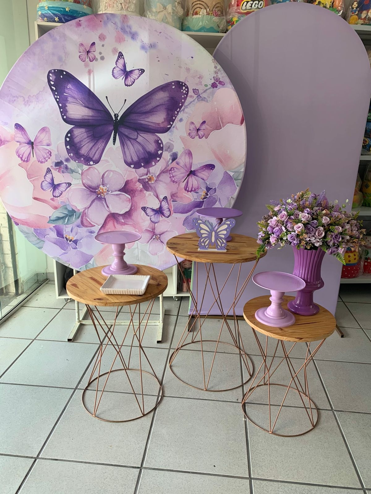 Borboleta Lilás - Boutique festa locações 