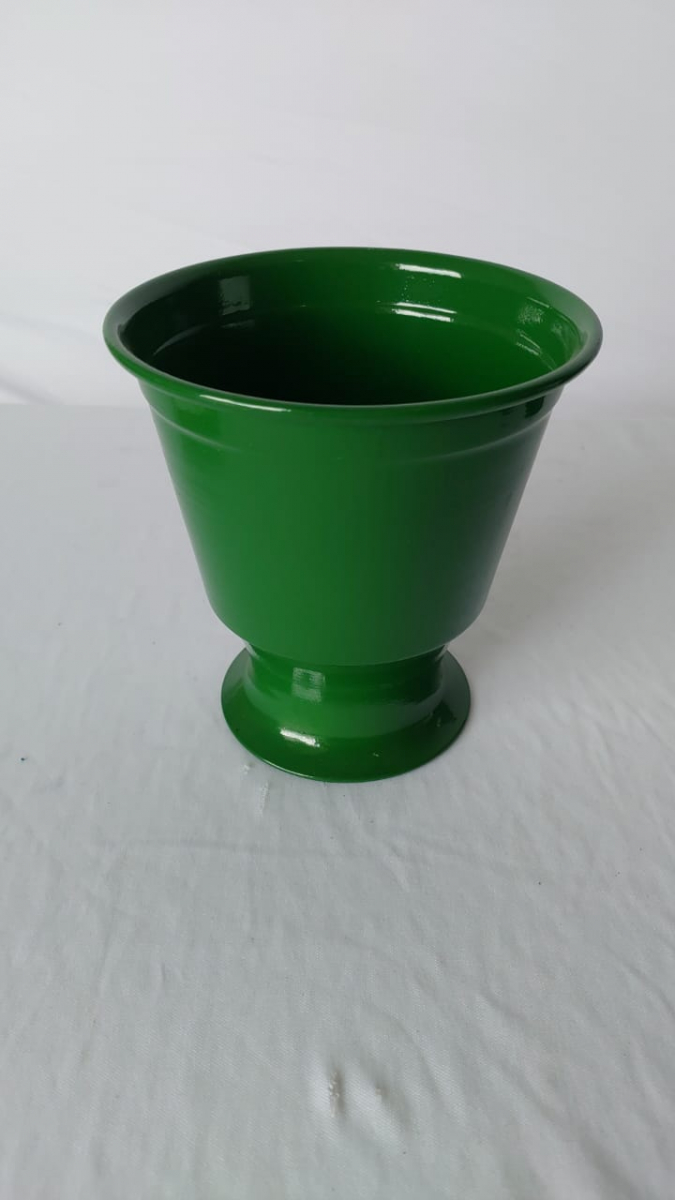 Vaso Verde Alumínio P - Boutique festa locações 