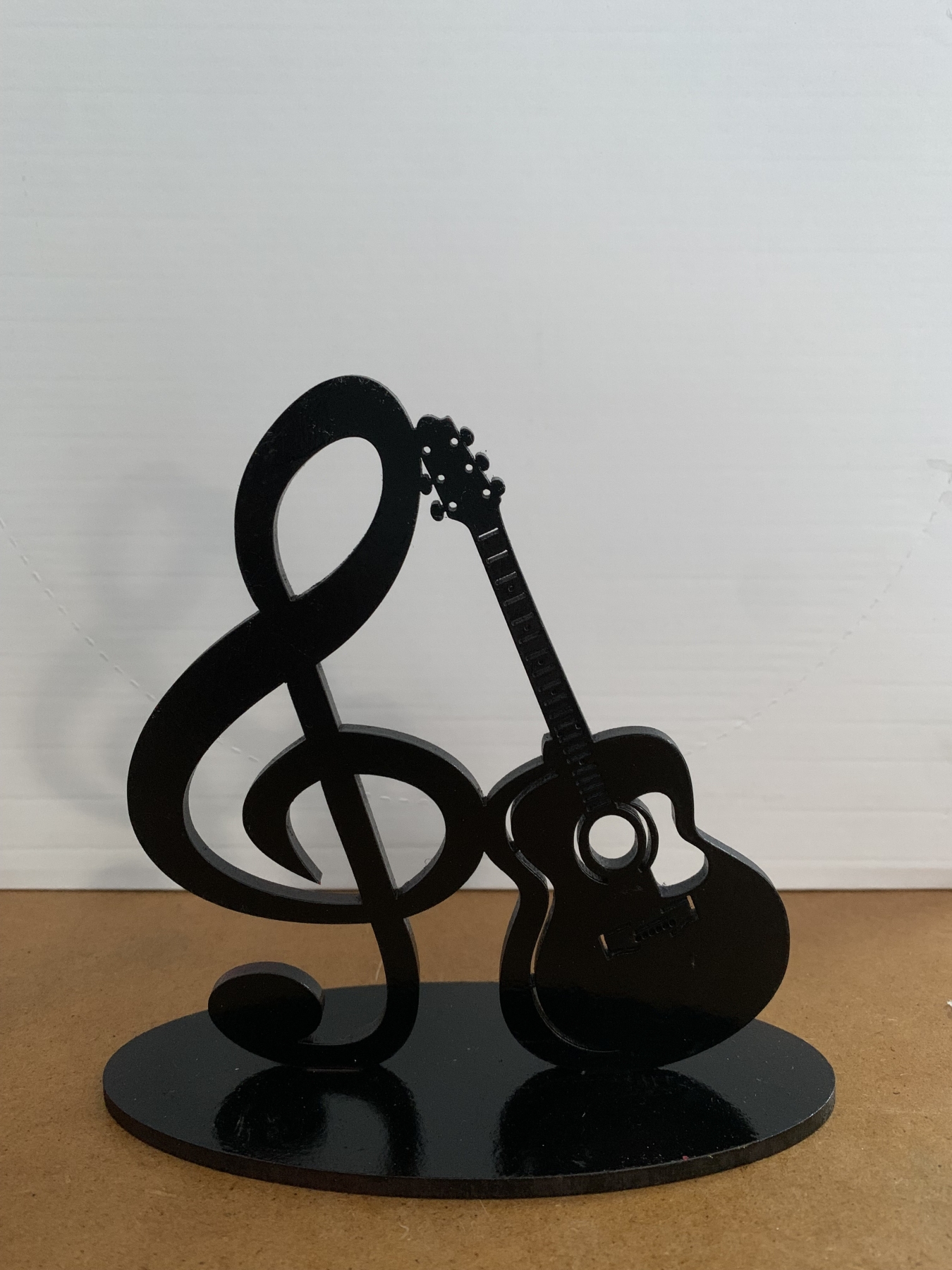 Nota Musical   Música Com  Guitarra Mesa - Boutique festa locações 