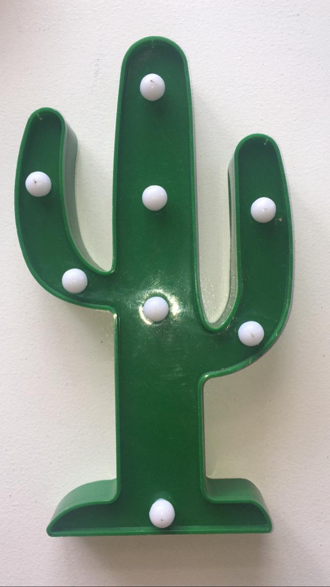 Cacto Verde Led - Boutique festa locações 
