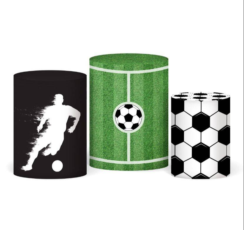 Trio Capa de Cilindro Futebol - Boutique festa locações 