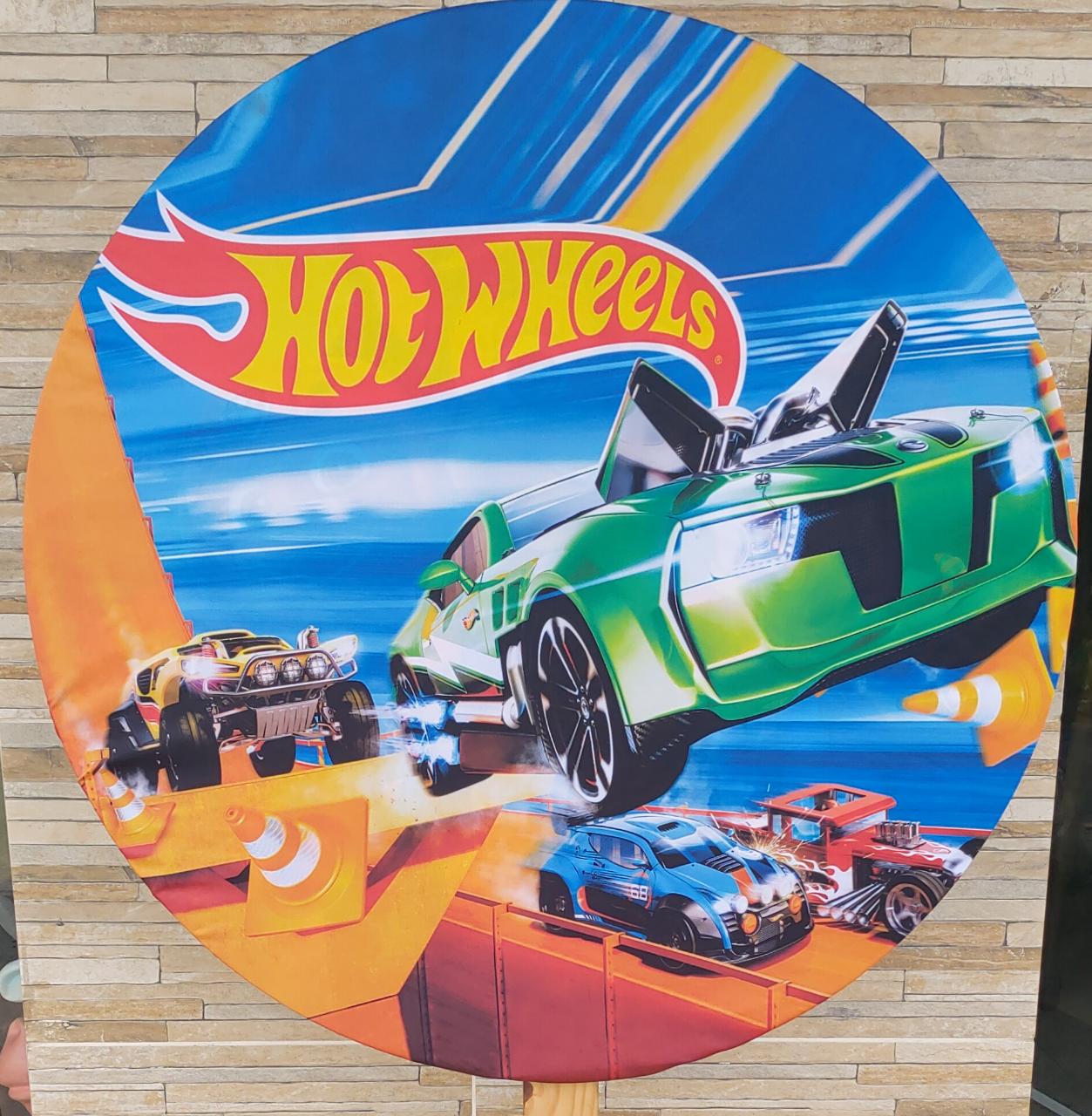 Capa Painel Hot Wheels  80 Cm - Boutique festa locações 
