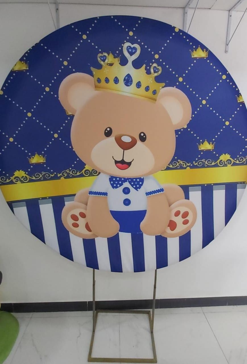 Capa Painel Urso Príncipe 1,50M - Boutique festa locações 
