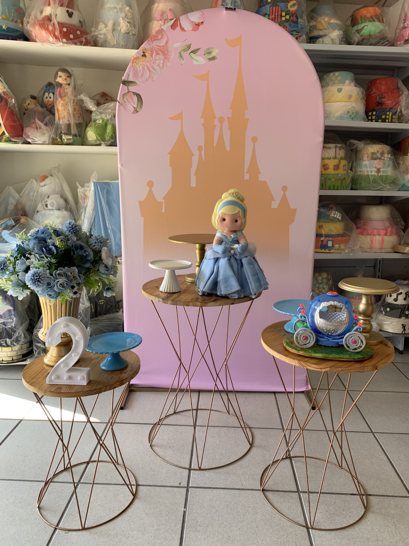 Cinderela - Boutique festa locações 