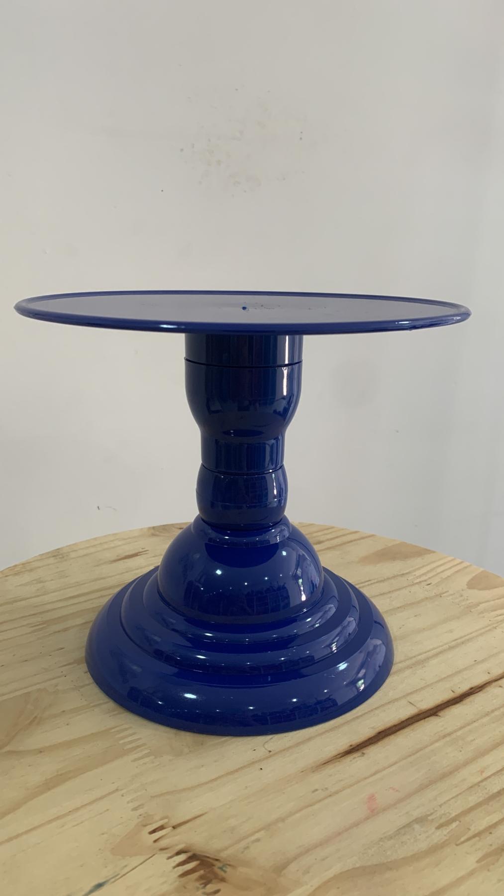 Bandeja Azul Royal Plástica Alta - Boutique festa locações 