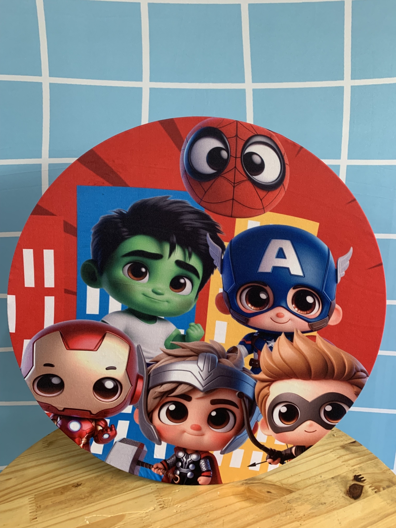 Capa Painel Vingadores Baby 50Cm - Boutique festa locações 