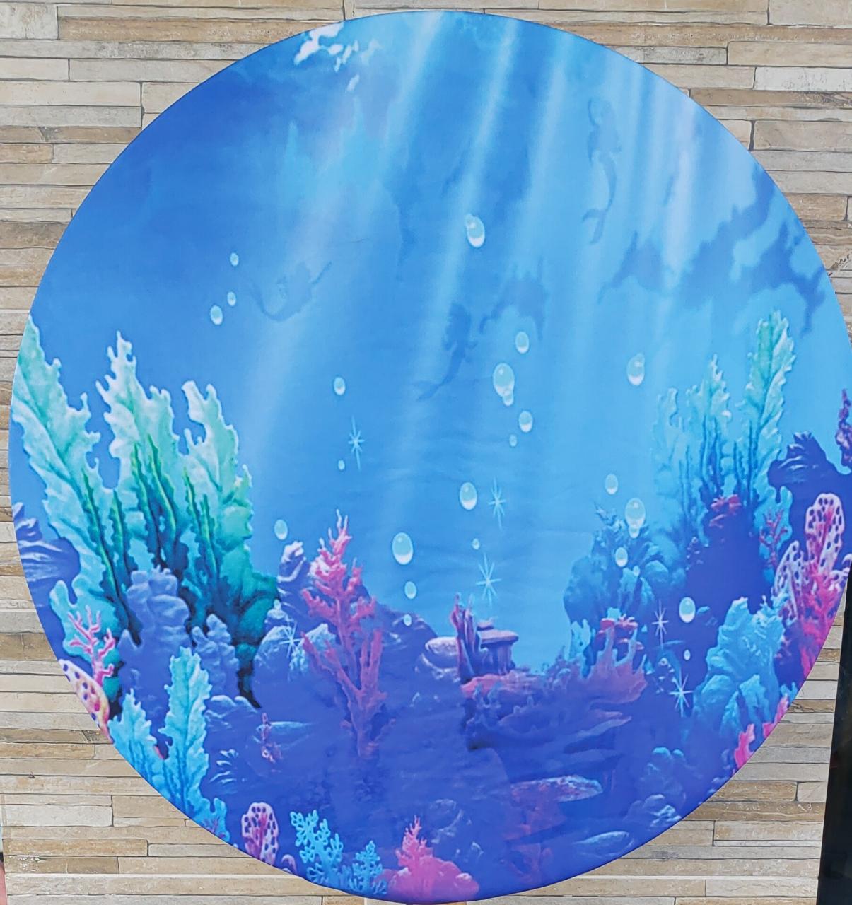Capa Painel Fundo Do Mar  80 Cm - Boutique festa locações 