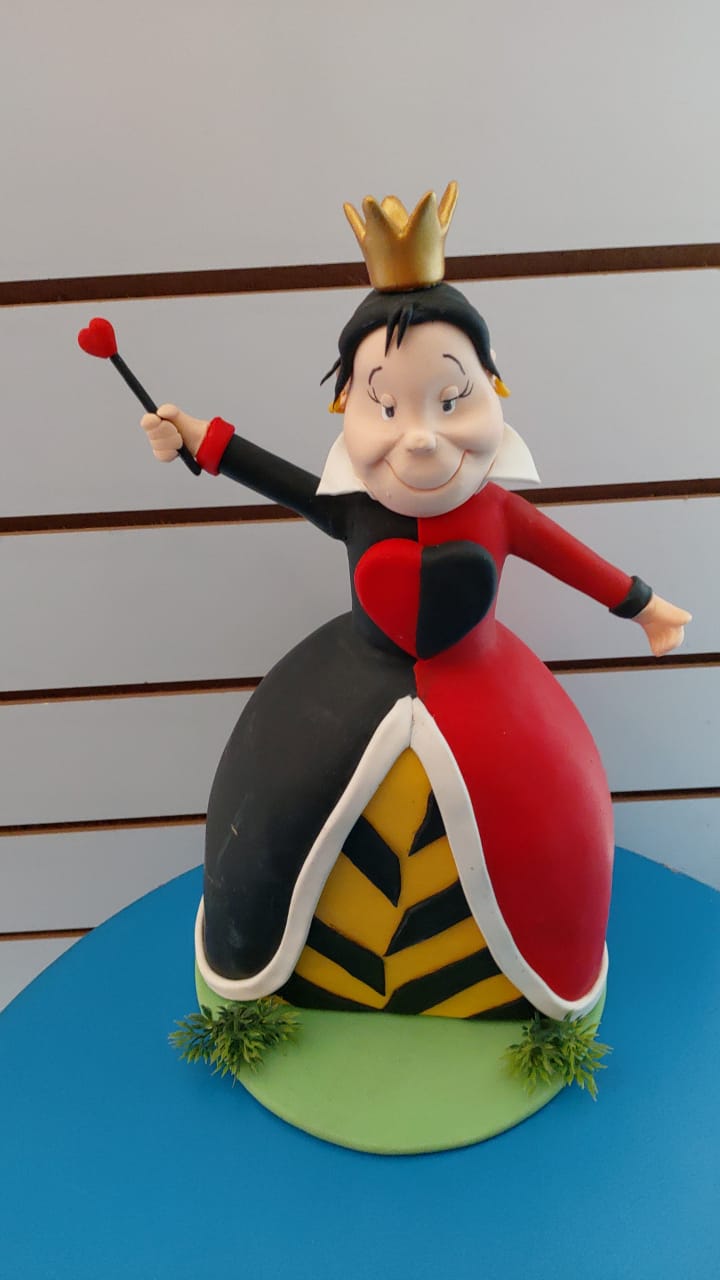 Rainha de Copas Biscuit Alice No País das Maravilhas - Boutique festa locações 