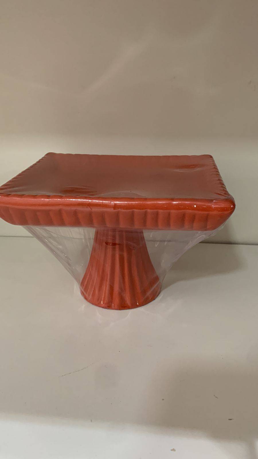 Bandeja  Laranja Alta Porcelana - Boutique festa locações 