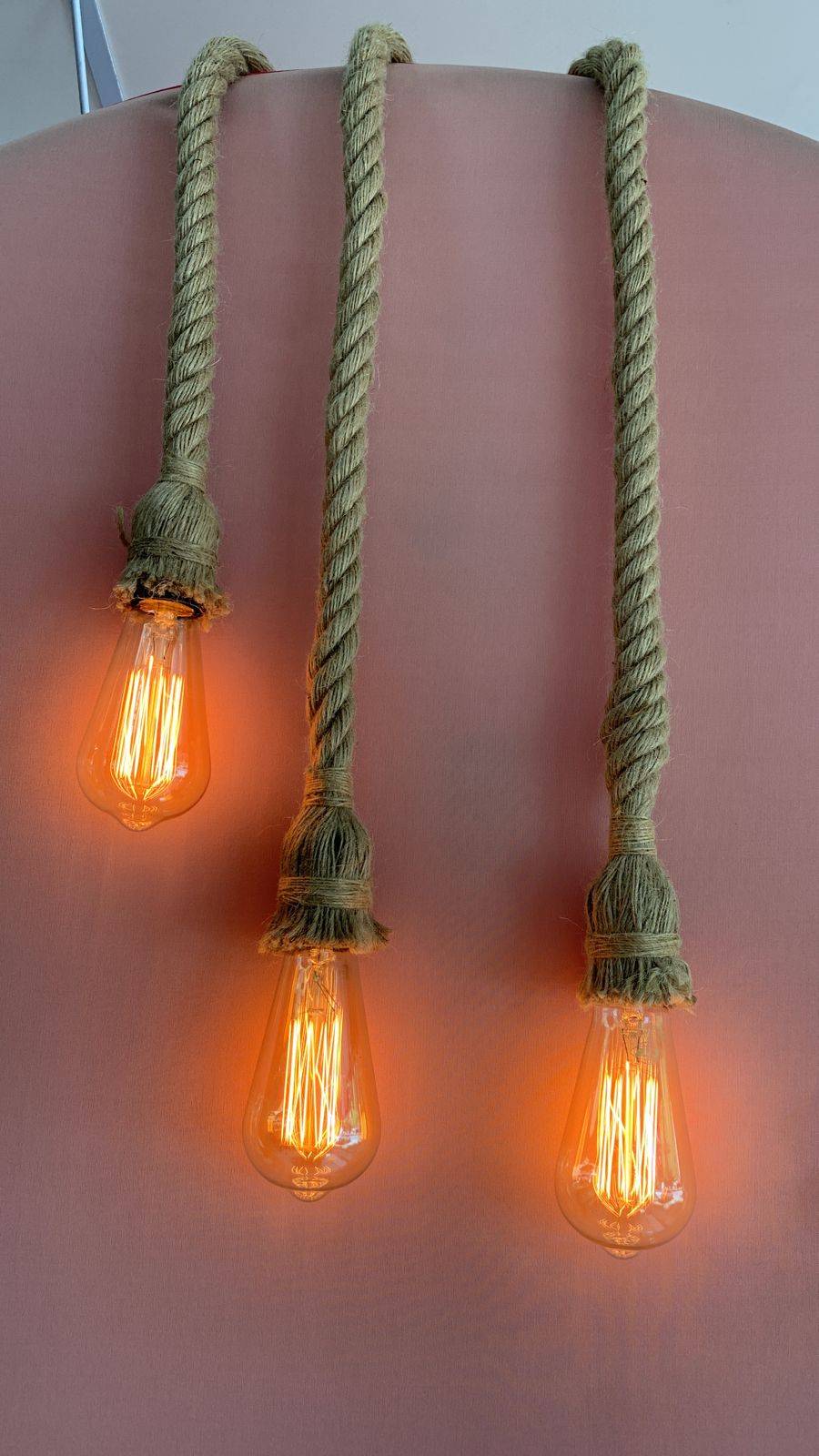 Varal de Lampadas Em Corda Vintage ( 3 Boquilhas  / Sem Lampadas) - Boutique festa locações 