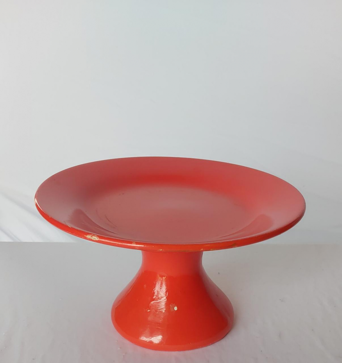 Bandeja Laranja Porcelana - Boutique festa locações 