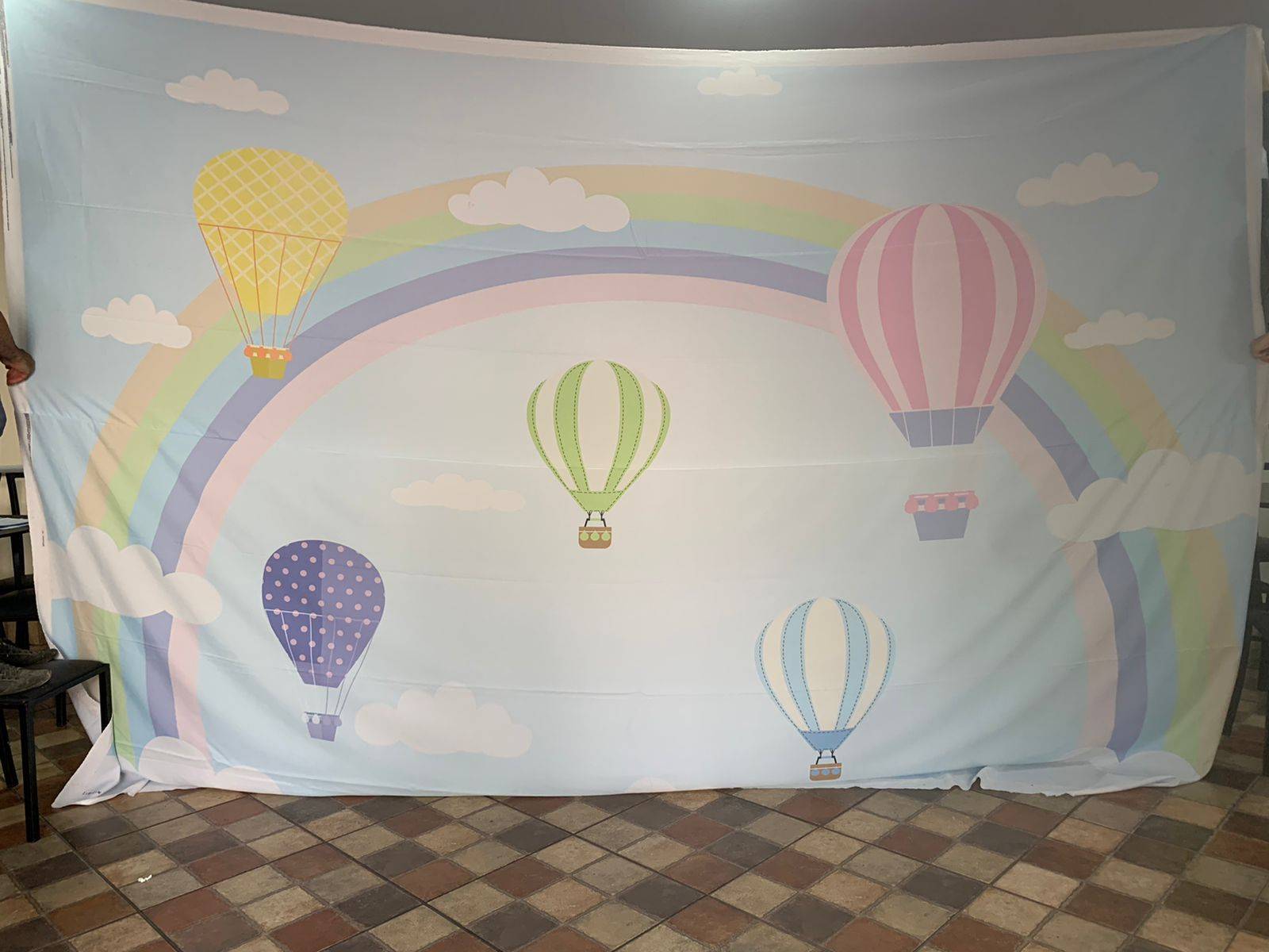 Painel Retangular Balões Candy - Boutique festa locações 