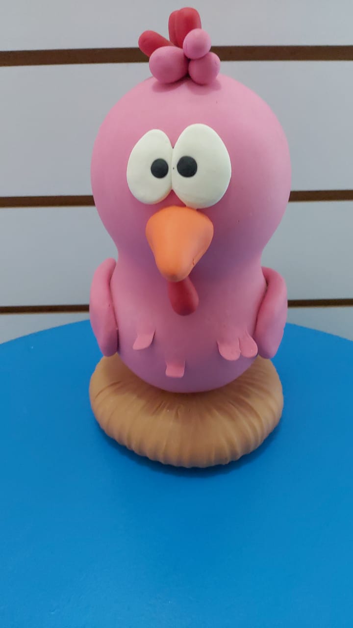 Galinha Rosa Biscuit Galinha Pintadinha - Boutique festa locações 
