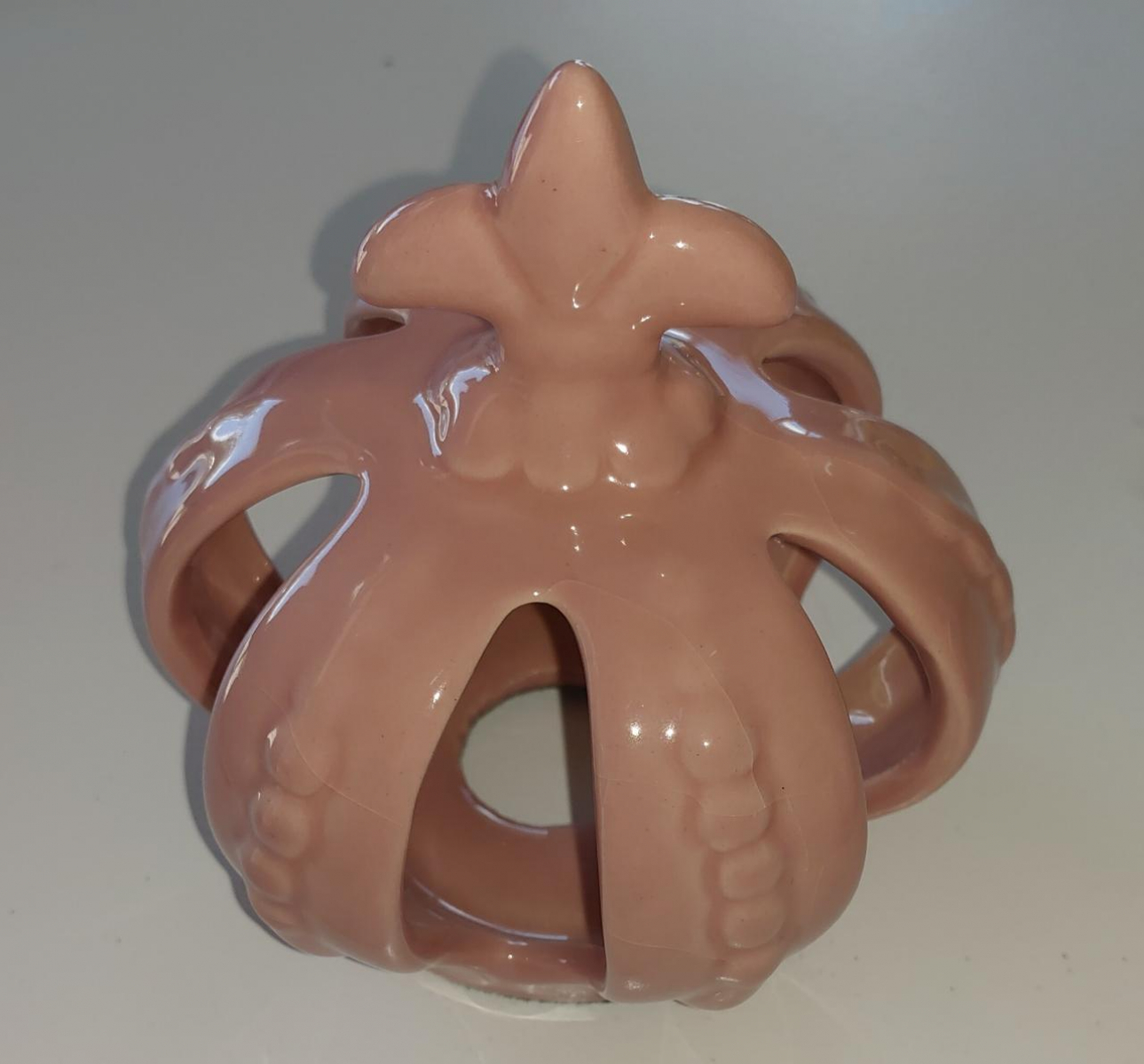 Coroa Porcelana Rosa Candy P - Boutique festa locações 